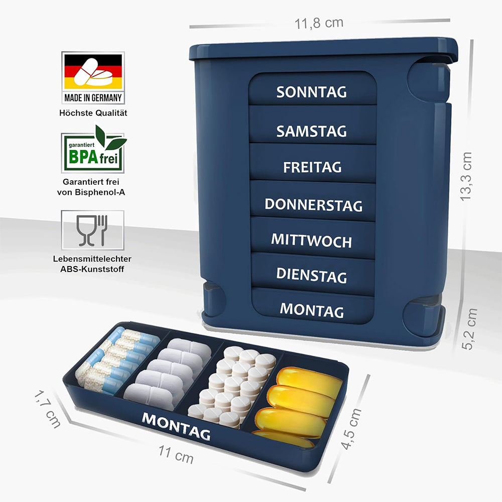 kerpers® Pillenturm Blau-Grau